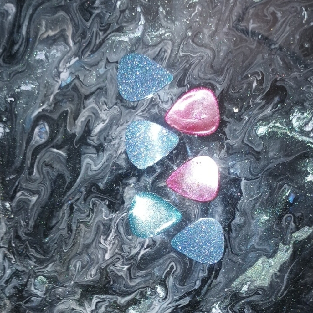 Glitter Guitar Picks Set